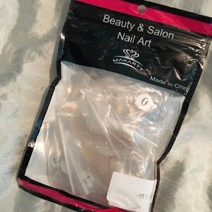 Coffin shaped fake nails